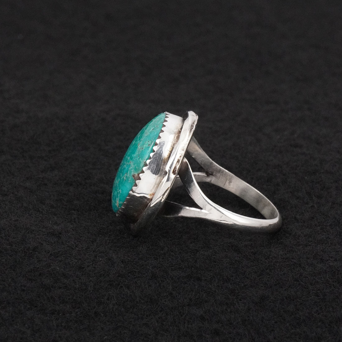 Ernest Hawthorne Turquoise & Sterling Silver Ring Size 8