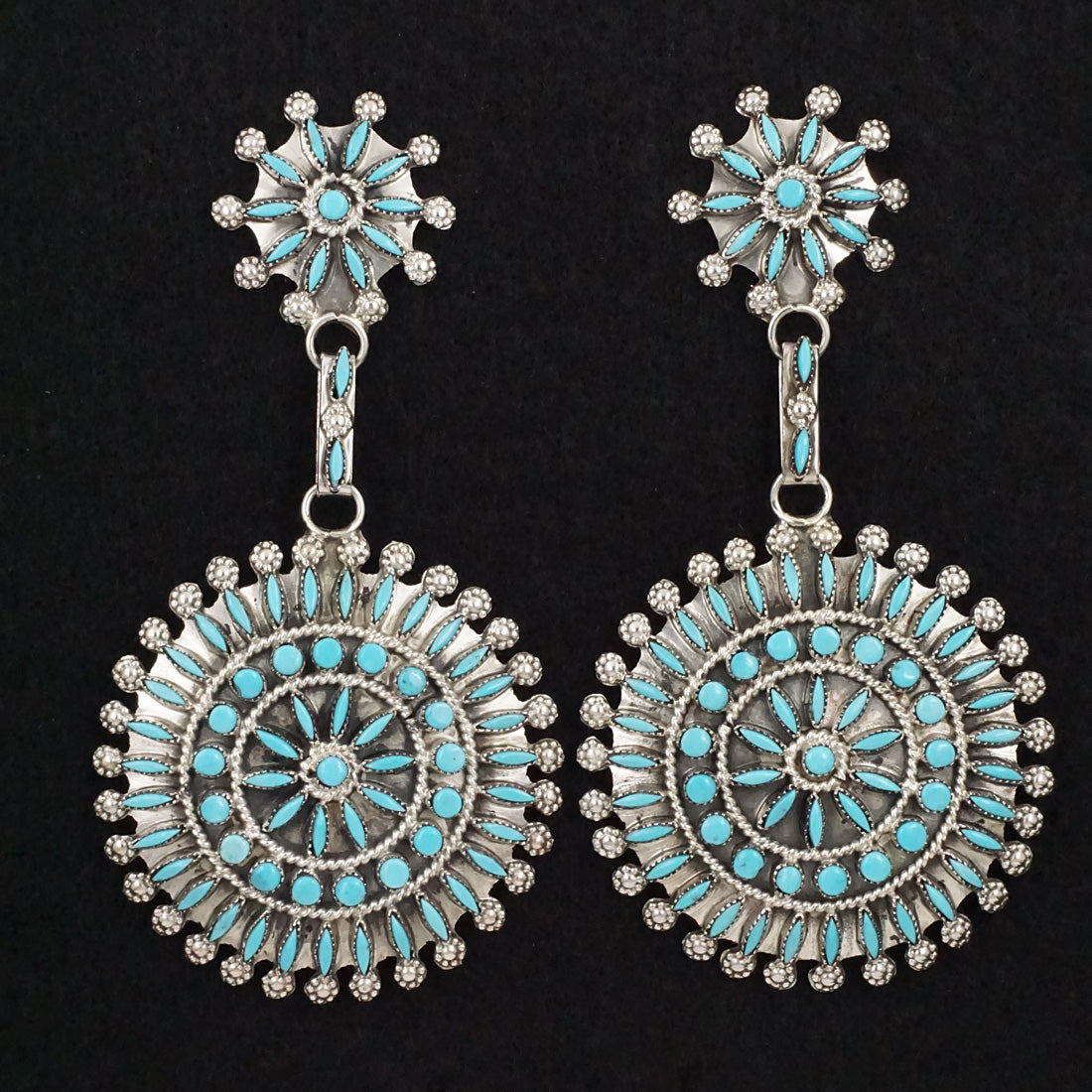 Merlinda Chavez Turquoise & Sterling Necklace Set