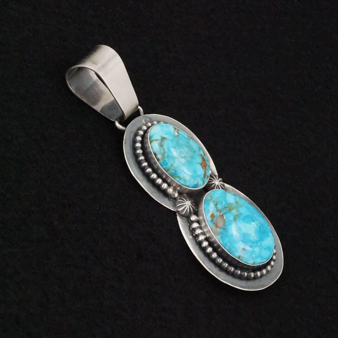 Paul Livingston Turquoise & Sterling Silver Pendant