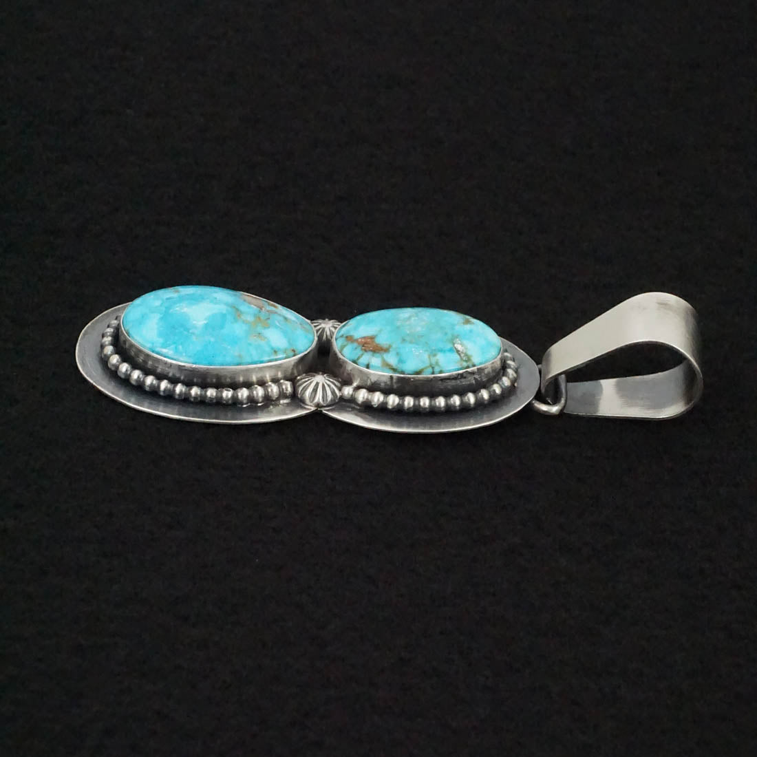 Paul Livingston Turquoise & Sterling Silver Pendant