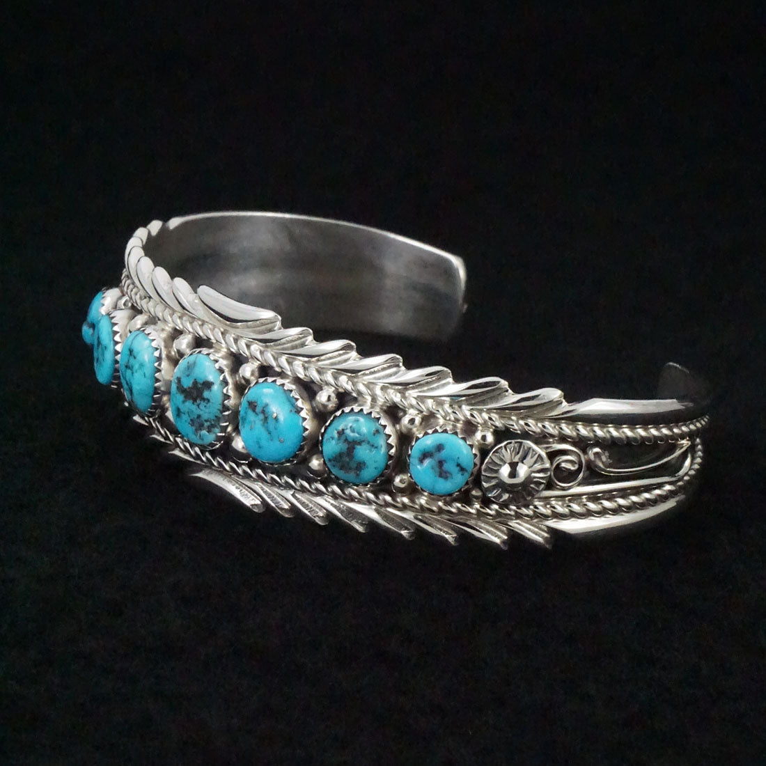 Anthony Brown Turquoise & Sterling Silver Bracelet