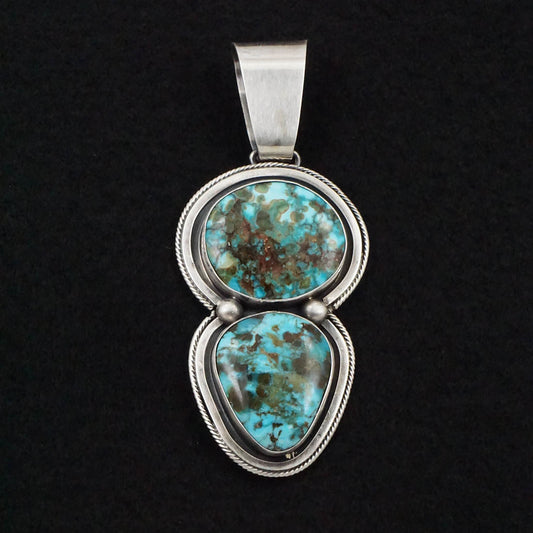 Paul Livingston Turquoise & Sterling Silver Pendant