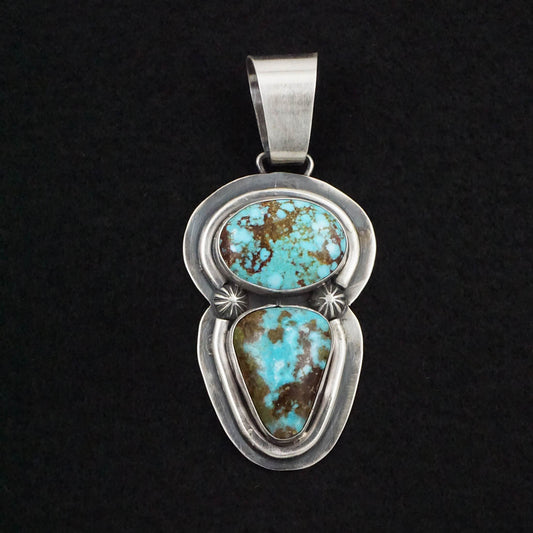 Paul Livingston Turquoise & Sterling Silver Pendant