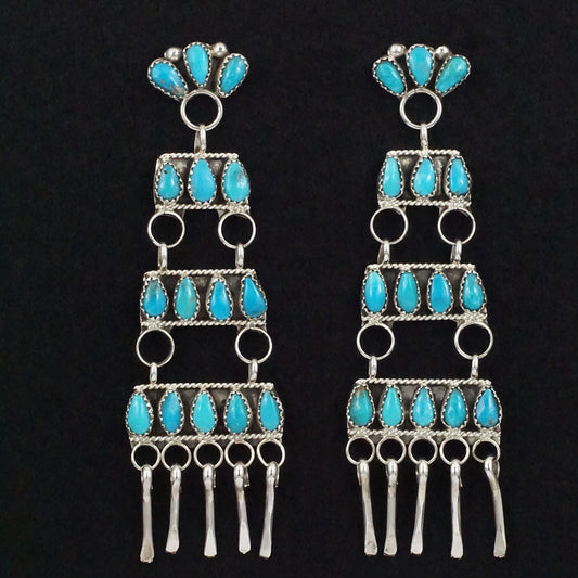 Eunise Wilson Turquoise & Sterling Silver Earrings