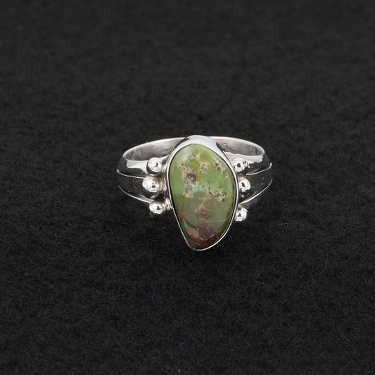 Randy Billy Turquoise & Sterling Silver Ring Size 9.5