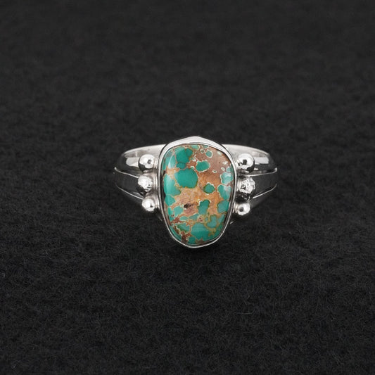 Randy Billy Turquoise & Sterling Silver Ring Size 10