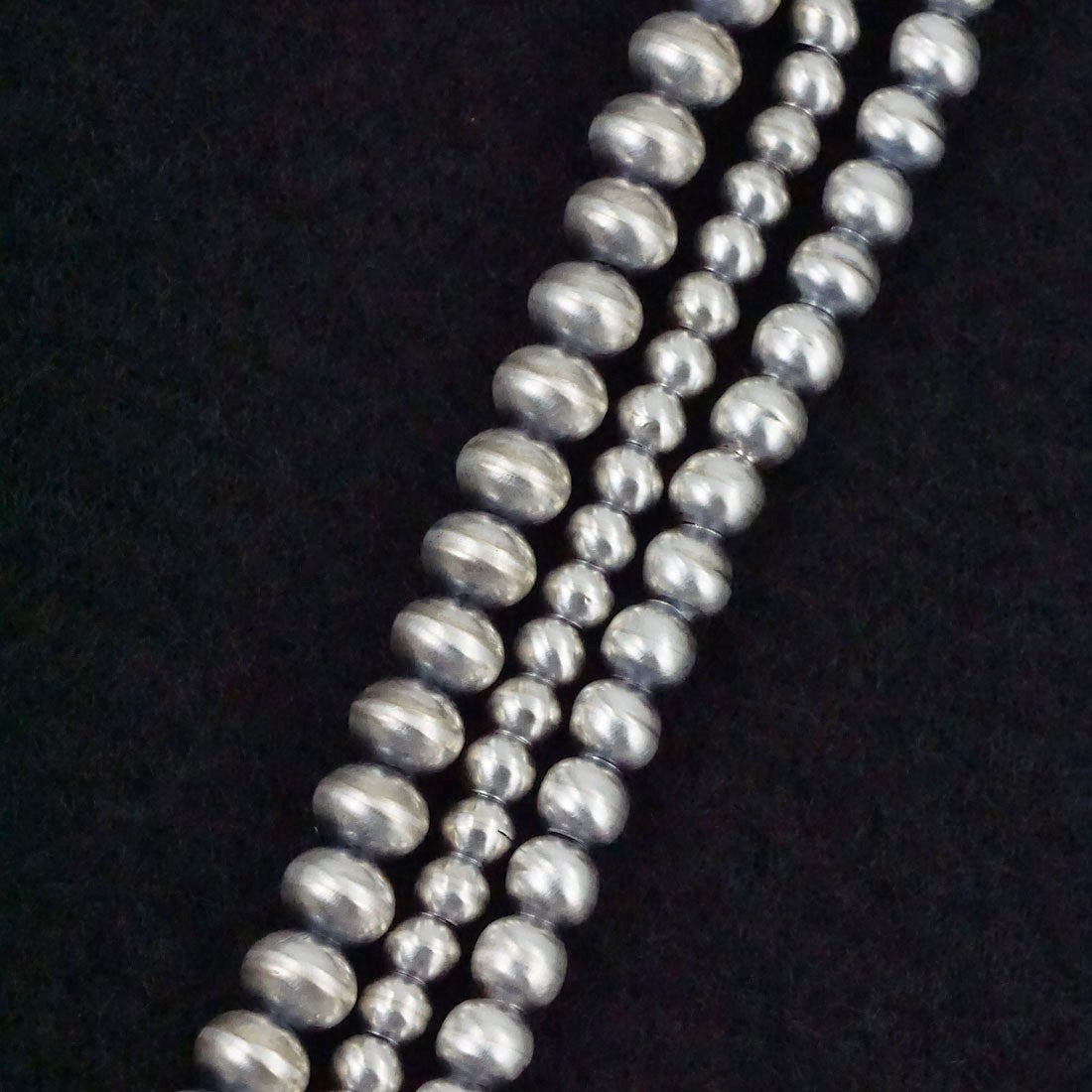 Dorinda Mariano Sterling Silver Navajo Pearl Necklace 18"