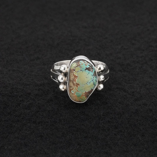 Randy Billy Turquoise & Sterling Silver Ring Size 6