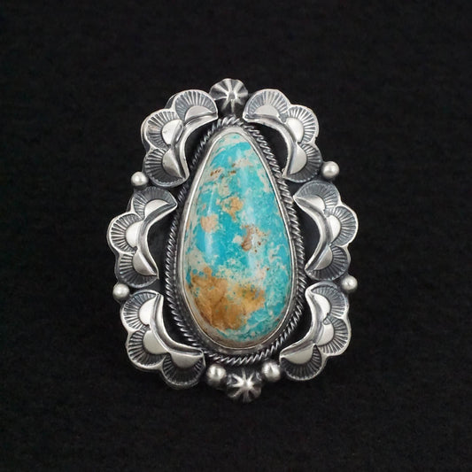 Randy Boyd Turquoise & Sterling Silver Ring Size 7.5