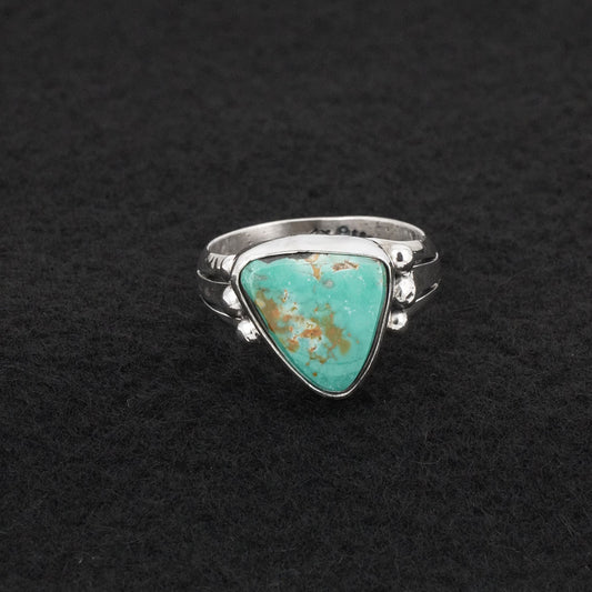 Randy Billy Turquoise & Sterling Silver Ring Size 9.5