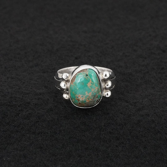 Randy Billy Turquoise & Sterling Silver Ring Size 6.5