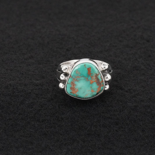 Randy Billy Turquoise & Sterling Silver Ring Size 6