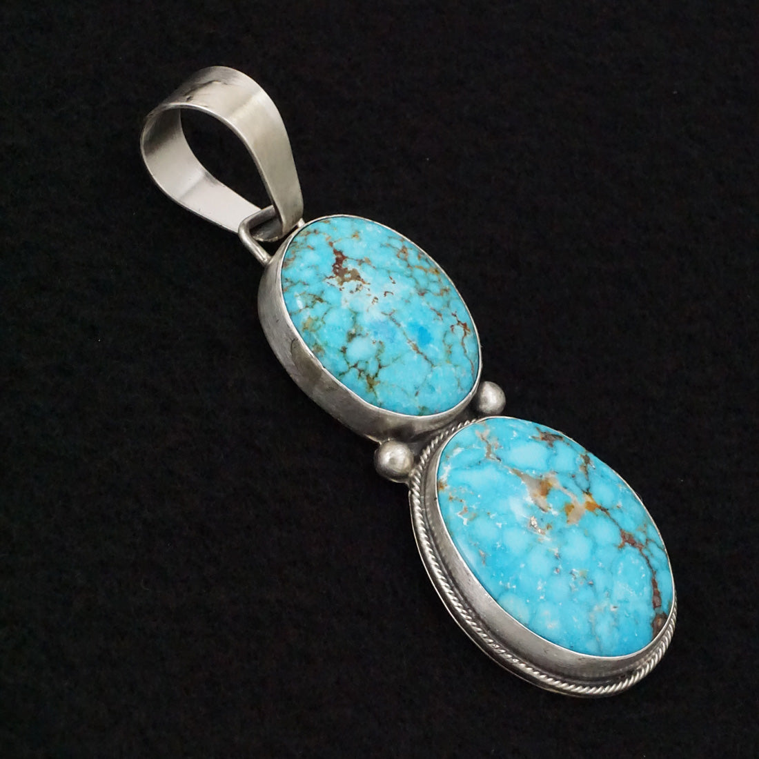 Bobby Johnson Turquoise & Sterling Silver Pendant