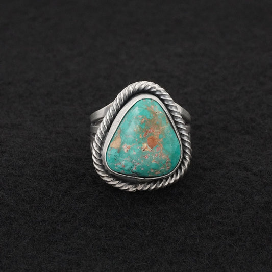 Randy Billy Turquoise & Sterling Silver Ring Size 7