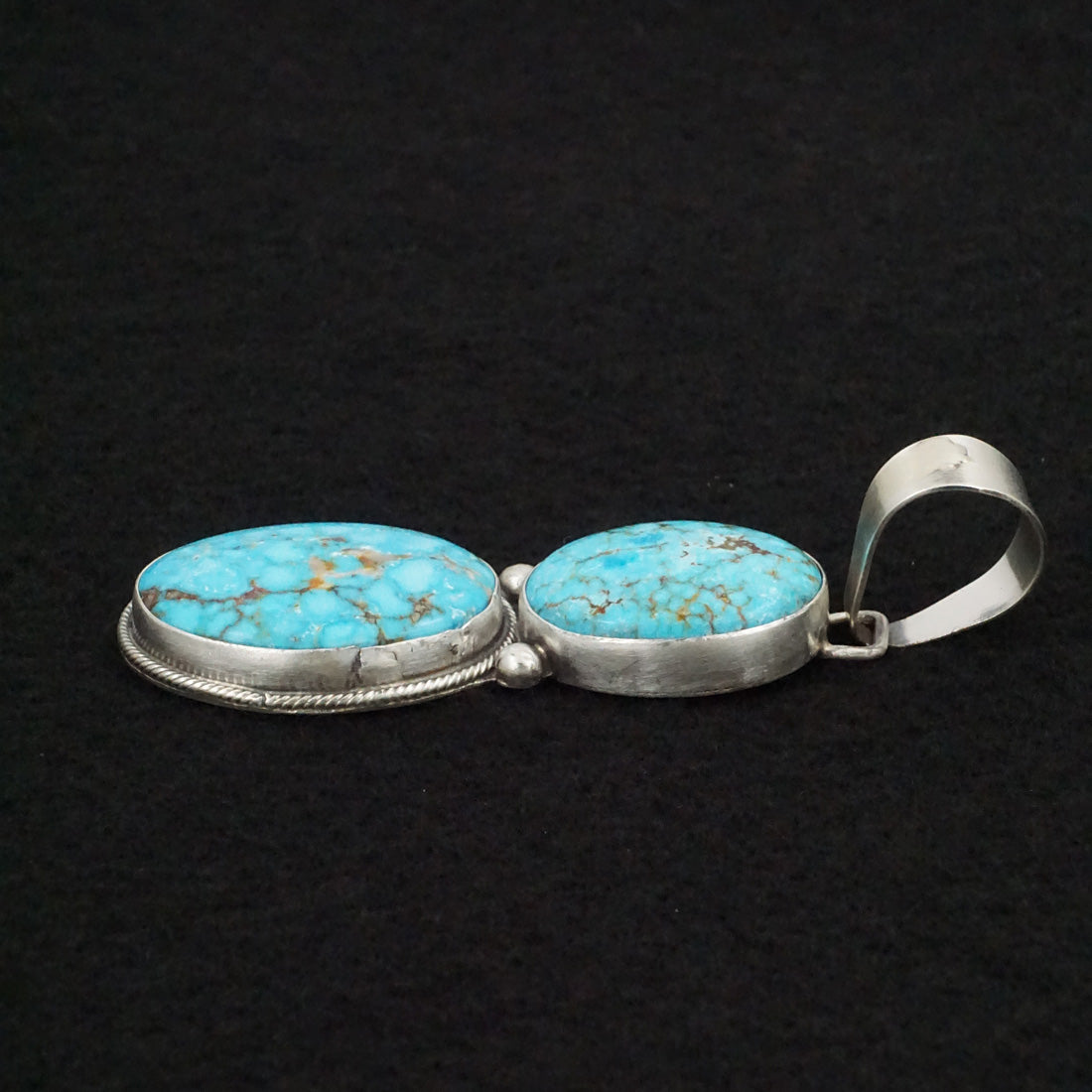 Bobby Johnson Turquoise & Sterling Silver Pendant