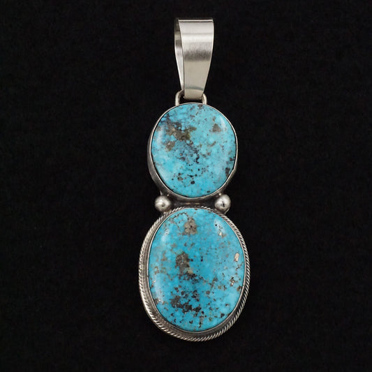 Bobby Johnson Turquoise & Sterling Silver Pendant