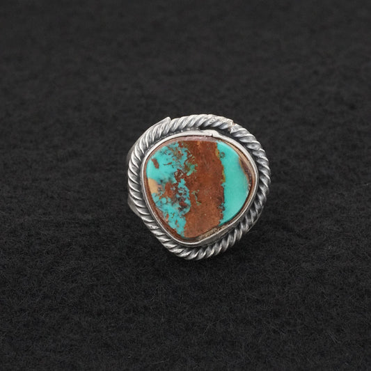 Randy Billy Turquoise & Sterling Silver Ring Size 7
