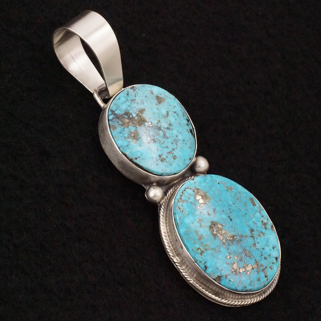 Bobby Johnson Turquoise & Sterling Silver Pendant