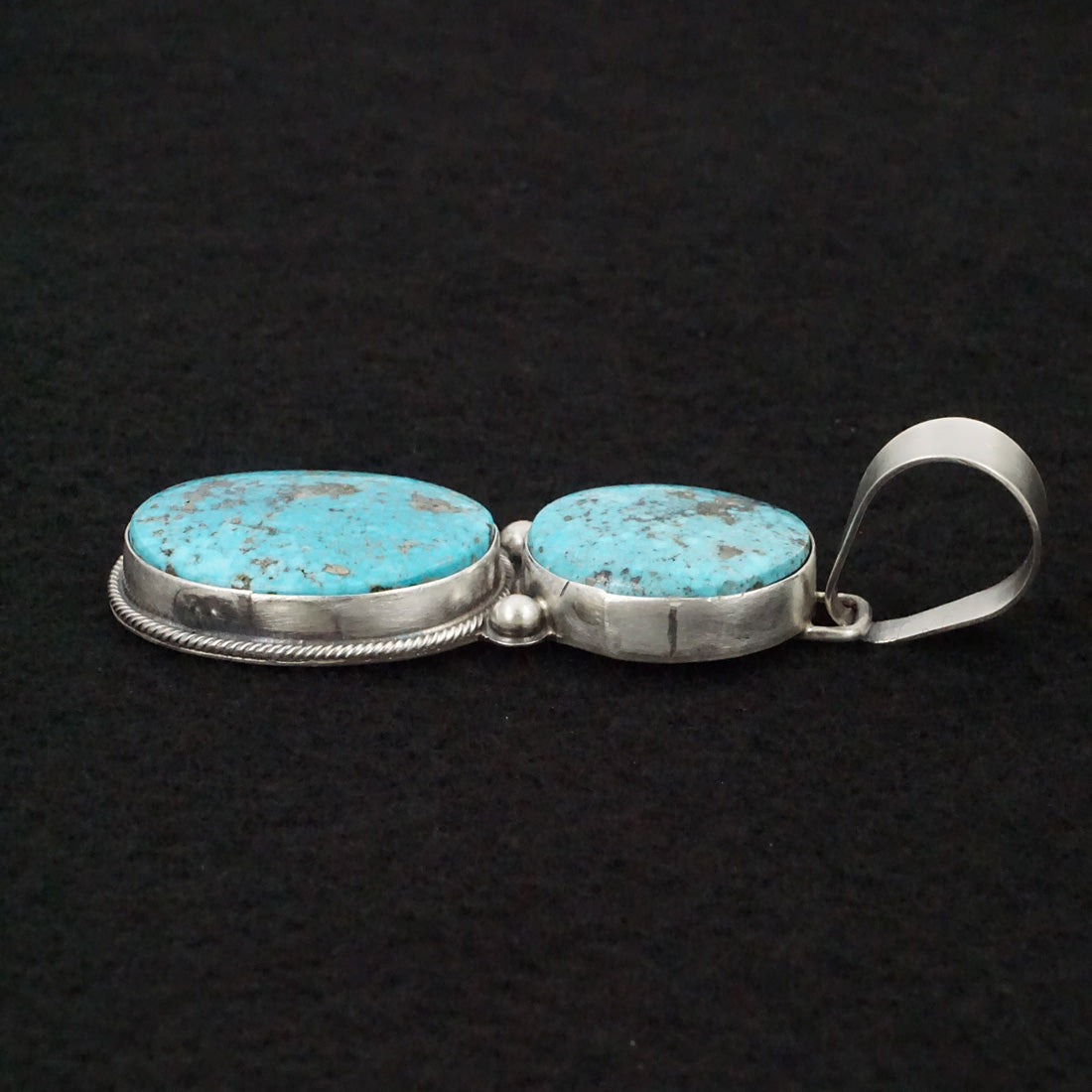 Bobby Johnson Turquoise & Sterling Silver Pendant