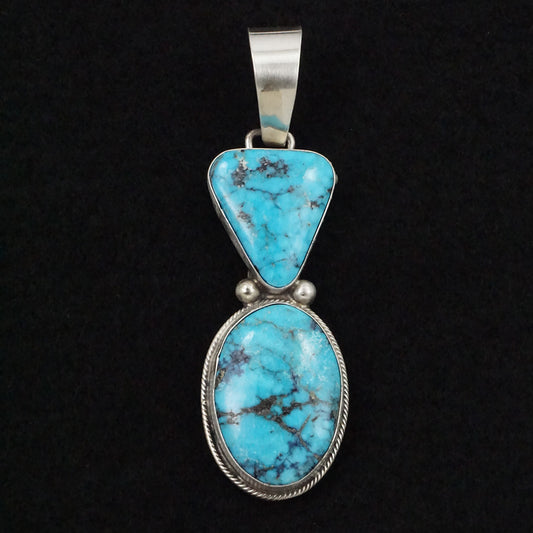 Bobby Johnson Turquoise & Sterling Silver Pendant