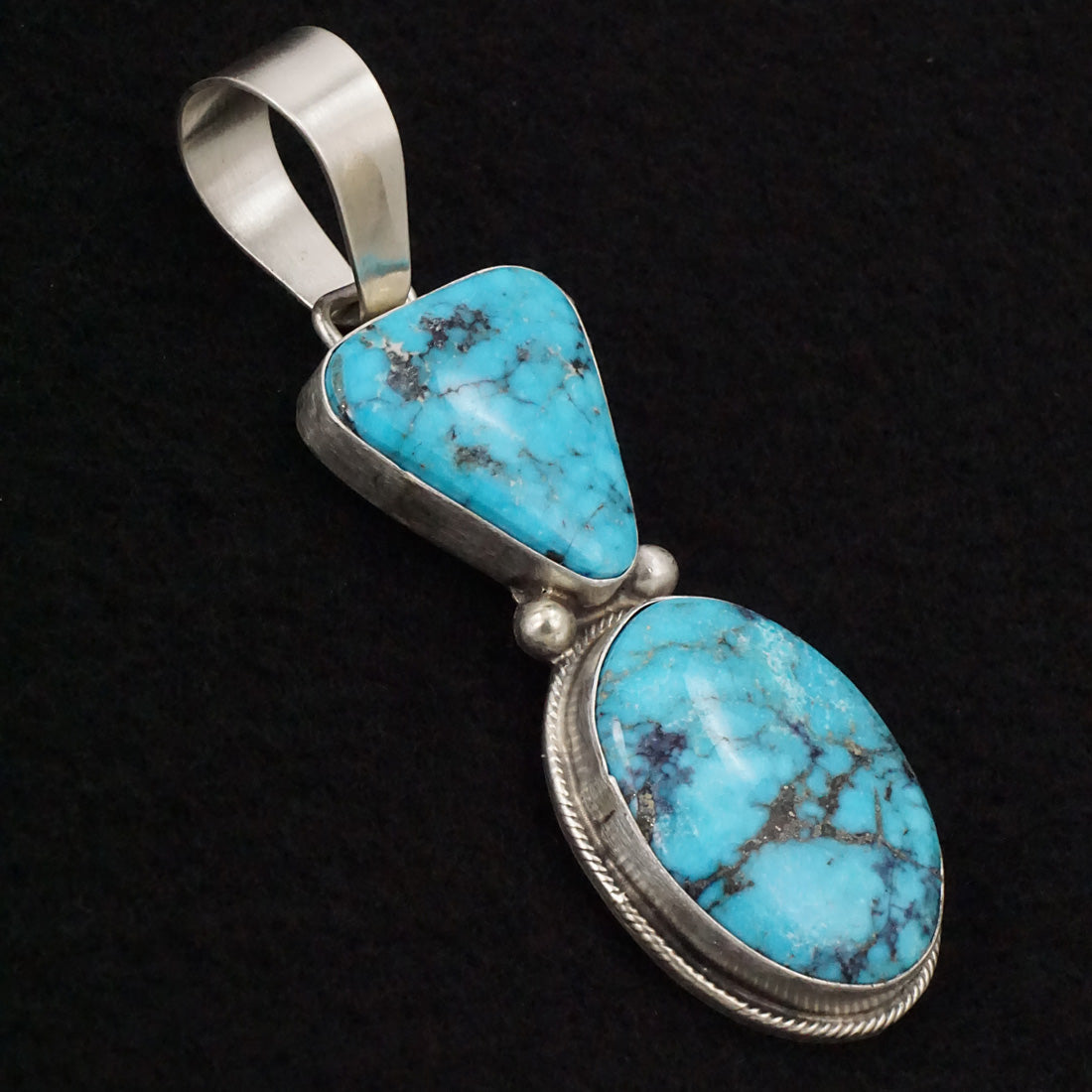 Bobby Johnson Turquoise & Sterling Silver Pendant