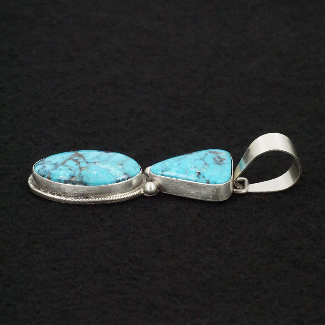 Bobby Johnson Turquoise & Sterling Silver Pendant