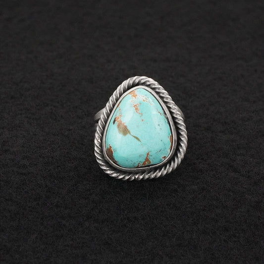 Randy Billy Turquoise & Sterling Silver Ring Size 6