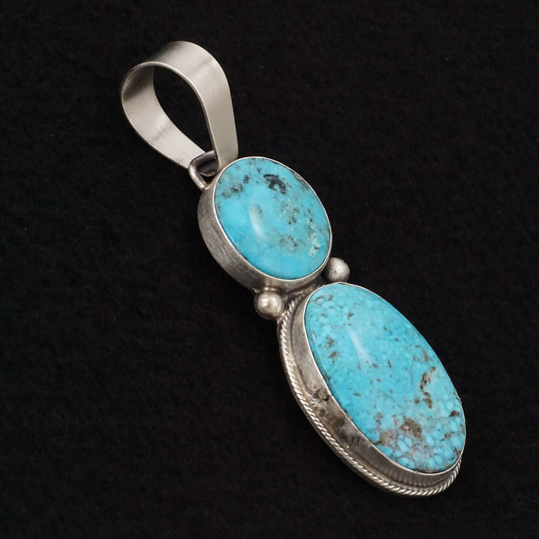 Bobby Johnson Turquoise & Sterling Silver Pendant