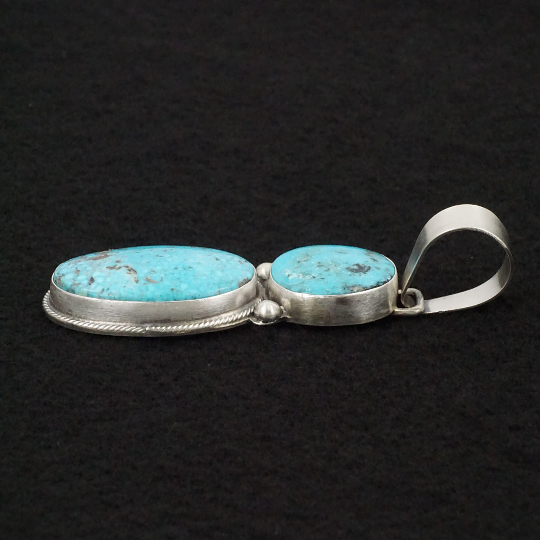 Bobby Johnson Turquoise & Sterling Silver Pendant