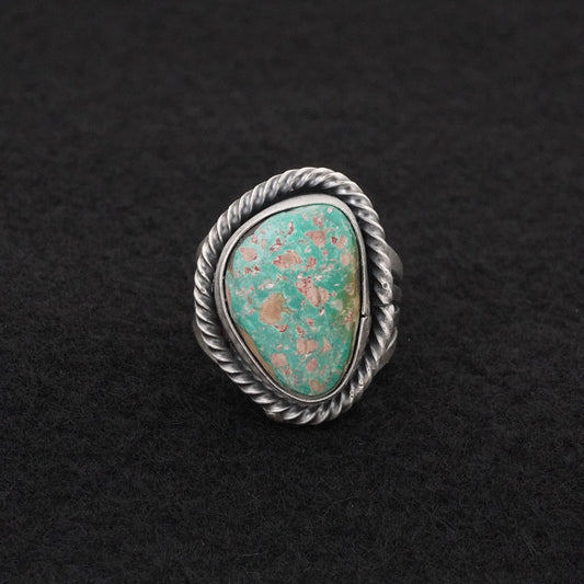Randy Billy Turquoise & Sterling Silver Ring Size 6