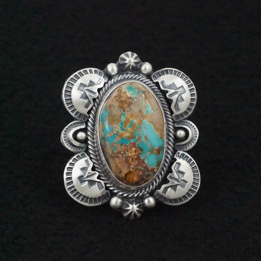 Randy Boyd Turquoise & Sterling Silver Ring Size 6.5