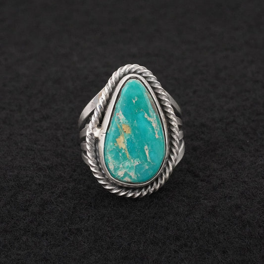 Randy Billy Turquoise & Sterling Silver Ring Size 7