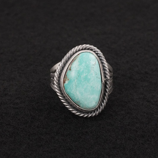 Randy Billy Turquoise & Sterling Silver Ring Size 9