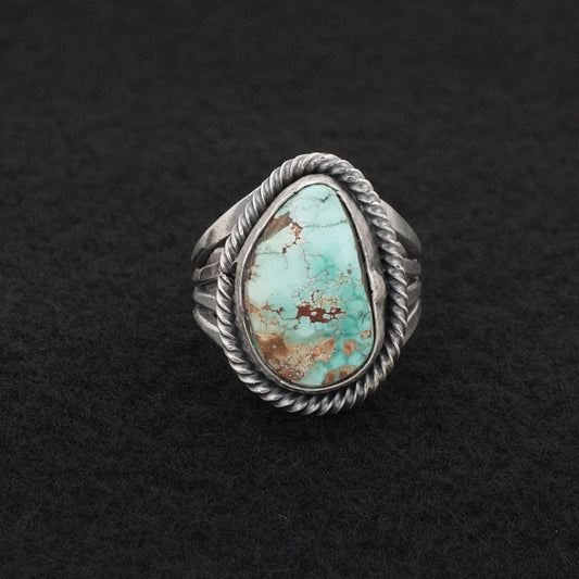 Randy Billy Turquoise & Sterling Silver Ring Size 8