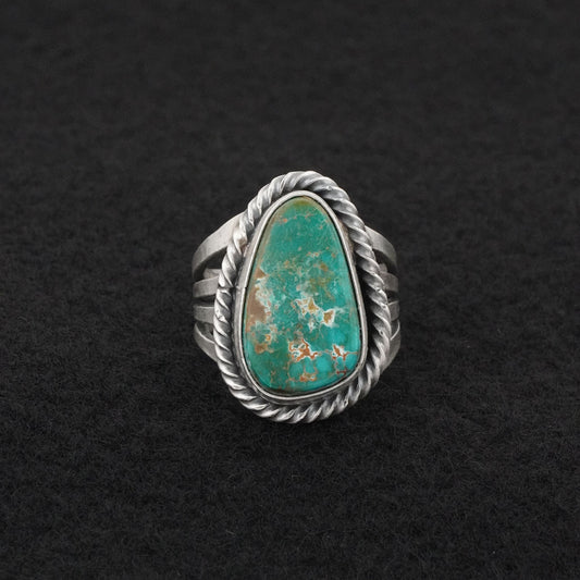 Randy Billy Turquoise & Sterling Silver Ring Size 7