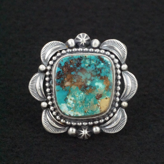 Randy Boyd Turquoise & Sterling Silver Ring Size 8.5
