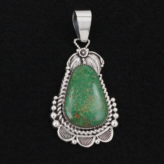 Anthony Brown Turquoise & Sterling Silver Pendant