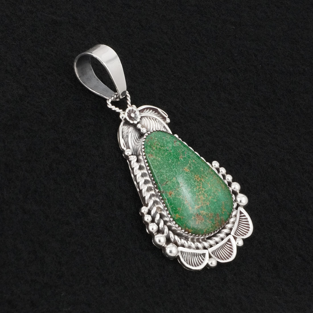Anthony Brown Turquoise & Sterling Silver Pendant