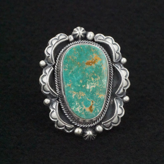 Randy Boyd Turquoise & Sterling Silver Ring Size 9