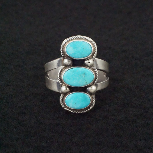 Kathleen Livingston Turquoise & Sterling Silver Ring Size 9