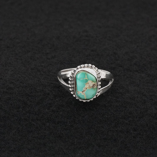 Randy Billy Turquoise & Sterling Silver Ring Size 6