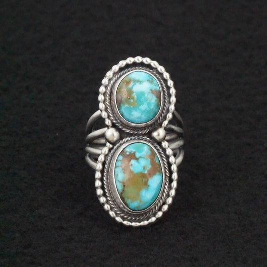 Darrin Livingston Turquoise & Sterling Silver Ring Size 7