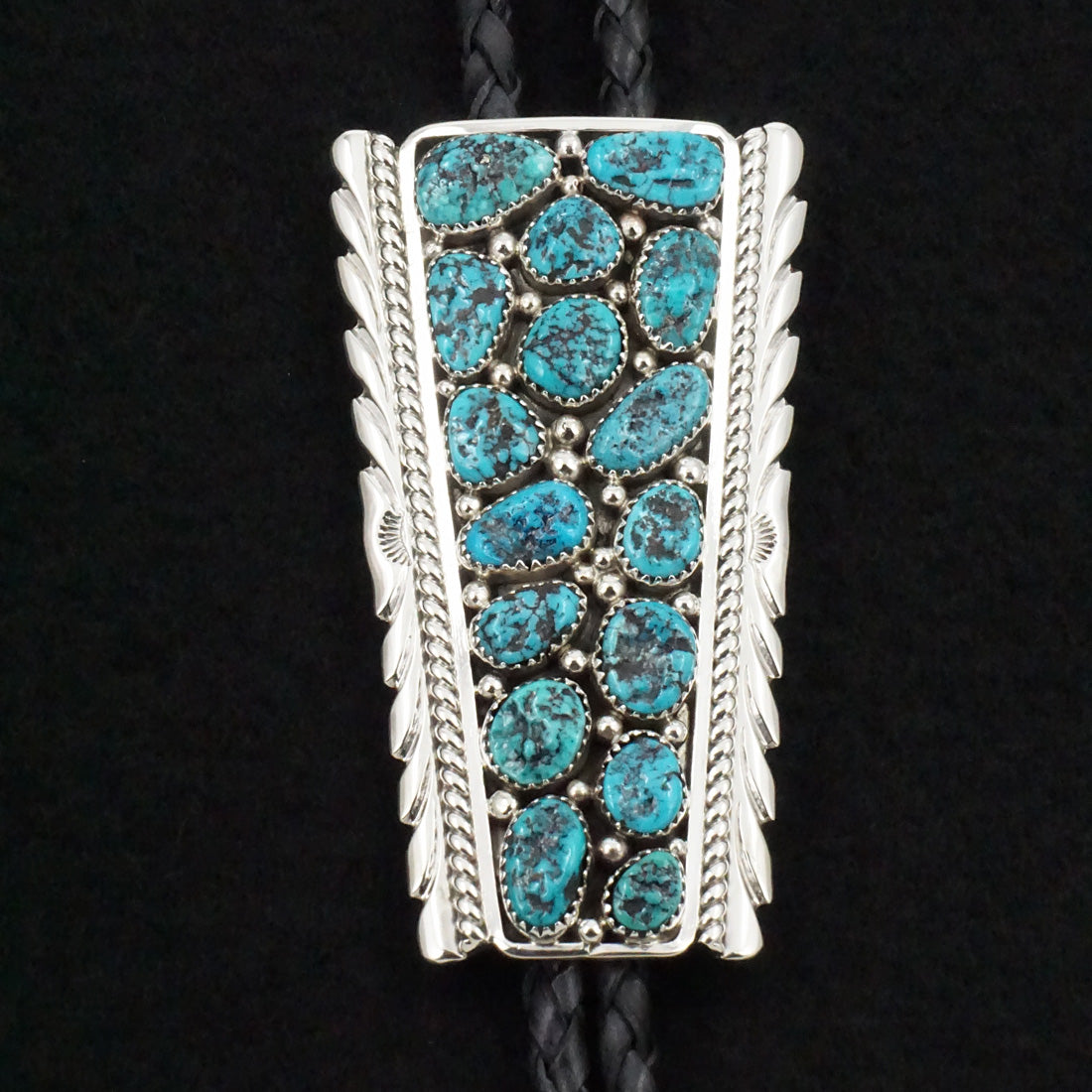 Martin Muskett Turquoise & Sterling Silver Bolo Tie