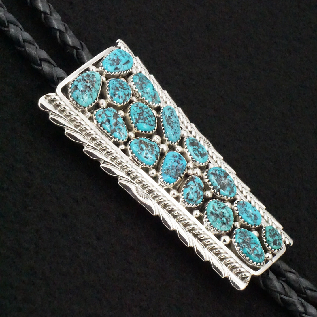 Martin Muskett Turquoise & Sterling Silver Bolo Tie