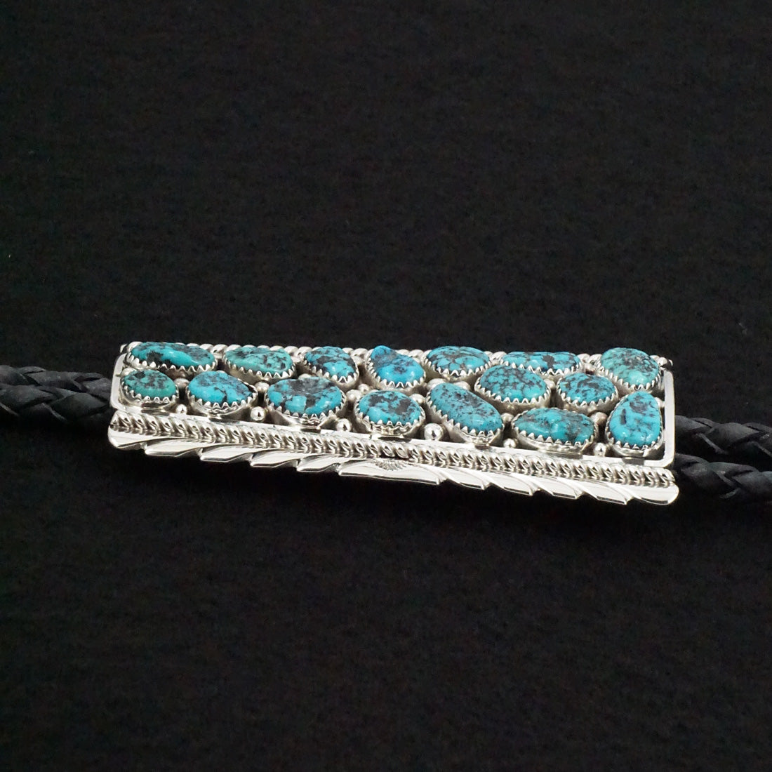 Martin Muskett Turquoise & Sterling Silver Bolo Tie