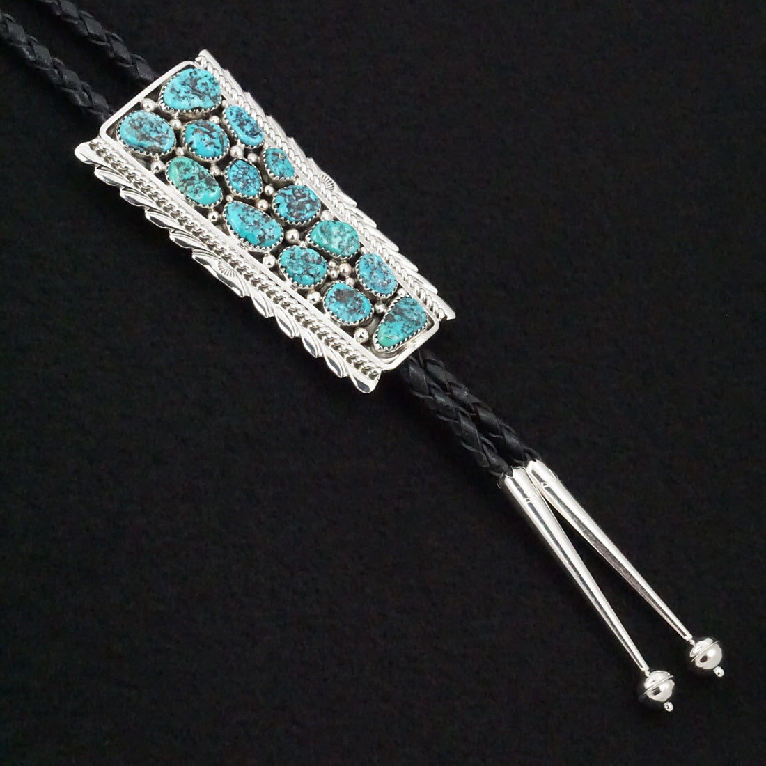 Martin Muskett Turquoise & Sterling Silver Bolo Tie