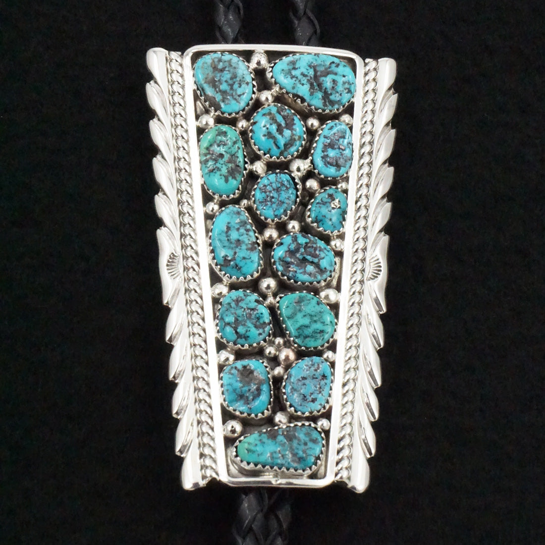 Martin Muskett Turquoise & Sterling Silver Bolo Tie