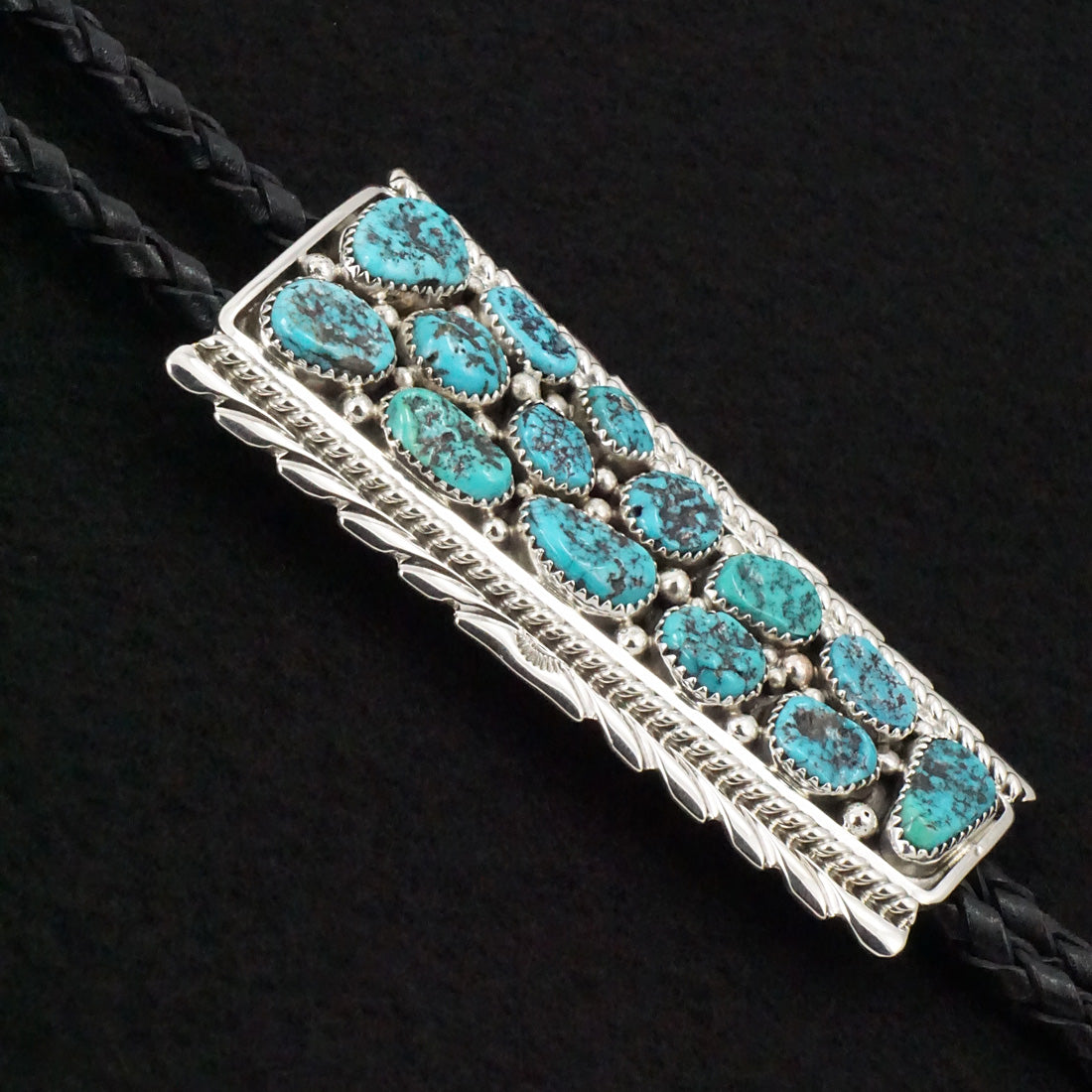 Martin Muskett Turquoise & Sterling Silver Bolo Tie