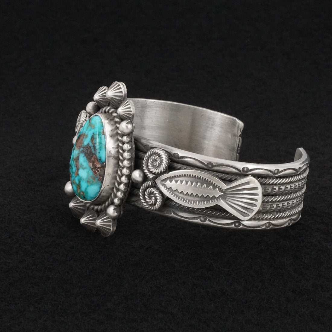 Michael Calladitto Turquoise & Sterling Silver Bracelet