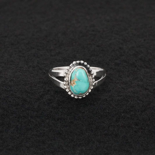 Randy Billy Turquoise & Sterling Silver Ring Size 6